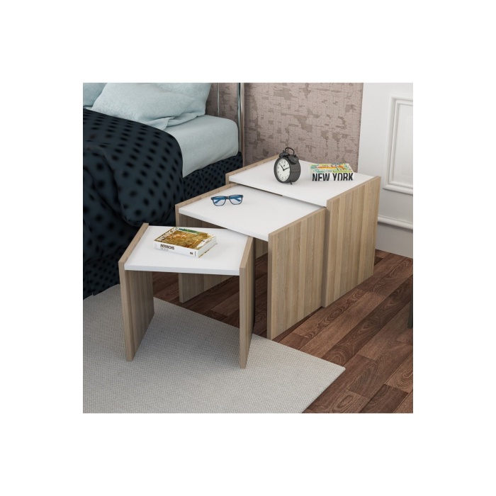 3 Lü Zigon Sehpa Takımı