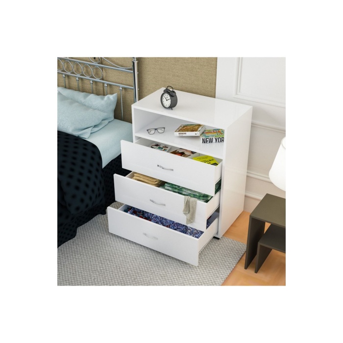 3 Çekmeceli Tek Gözlü Şifonyer