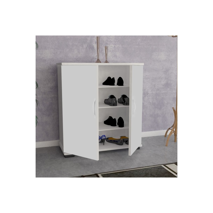 Ayakkabılık 2 Kapaklı Ayakkabı Dolabı Çok Amaçlı Dolap Mutfak Dolabı Ofis Dolabı