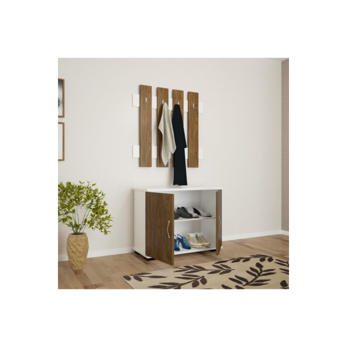 Portmanto Ayakkabılık Vestiyer Askılıklı Ayakkabılık Dolabı Ard-117