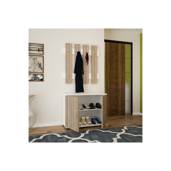 Portmanto Ayakkabılık Dolabı Askılık Vestiyer