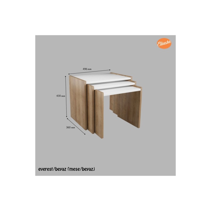 Zigon Sehpa 3 Lü Sehpa