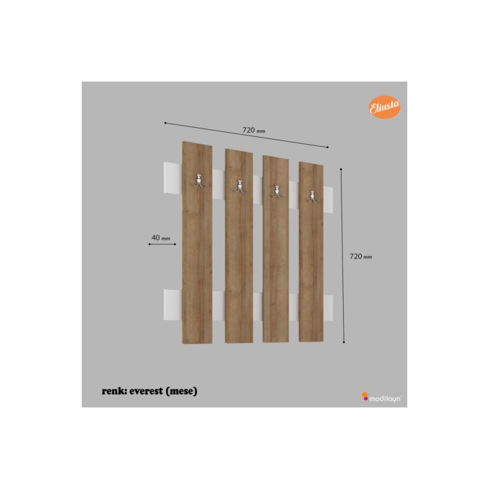 Askılık Duvar Askılığı Portmanto Antre Askılık Vestiyer