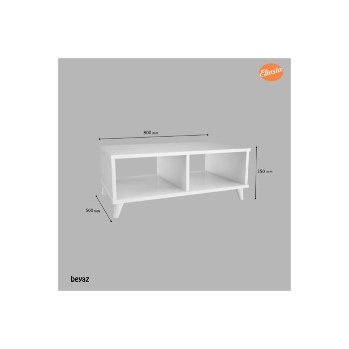 Raflı Orta Sehpa Ofis Sehpası Salon Sehpa