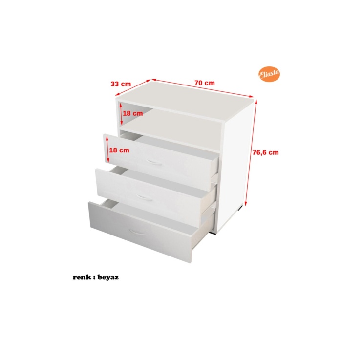 Şifonyer Yatak Odası Genç Odası Geniş Şifonyeri