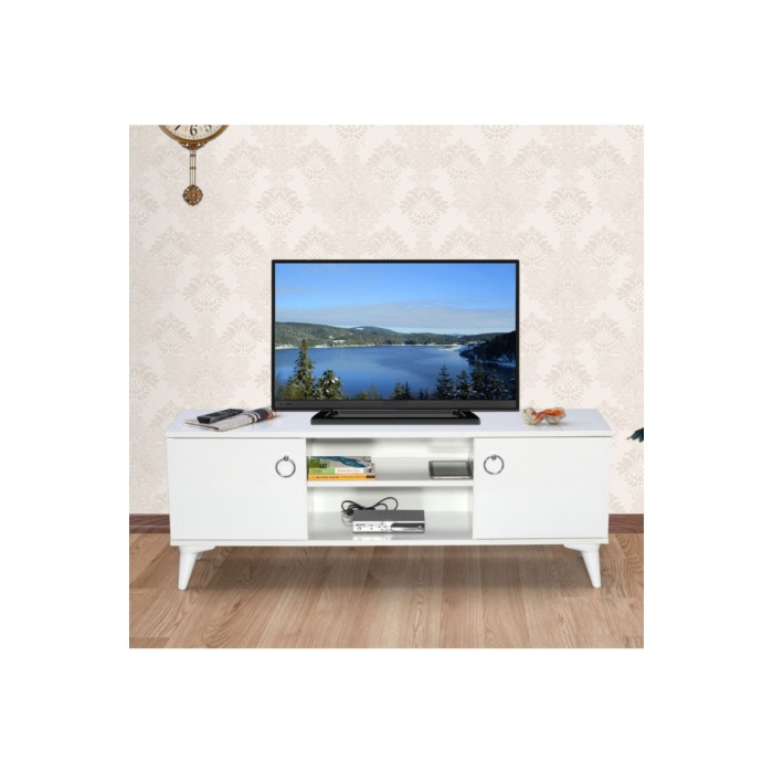 Iki Kapaklı Tv Sehpası Konsol Ofis Sehpası Tv Ünitesi