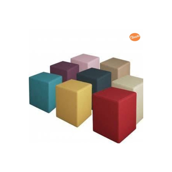 Kare Puf Ahşap Iskeletli Kadifemsi Kumaşlı Ard-701