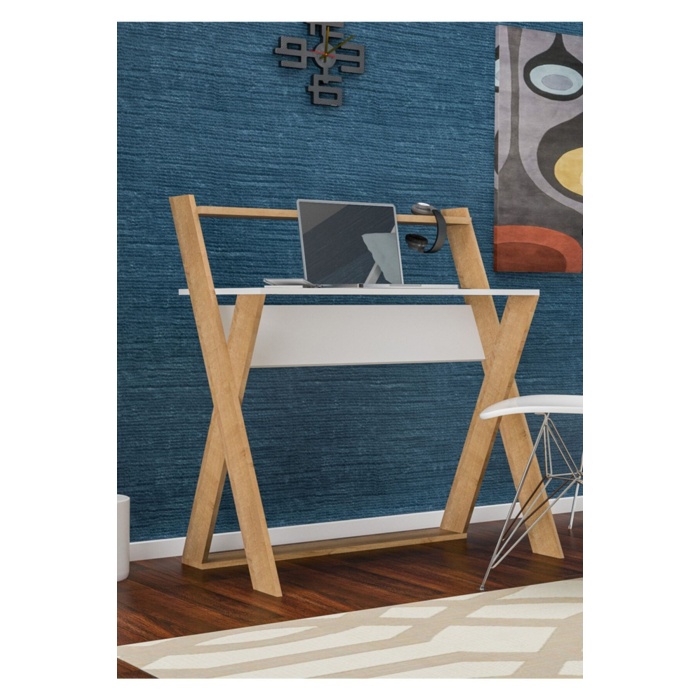 X Çalışma Masası Bilgisayar Masası Ofis Masası Bölmeli Laptop Masası