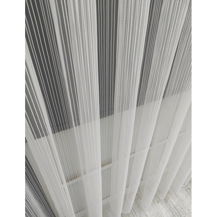 Salon Beyaz Keten Tül Perde