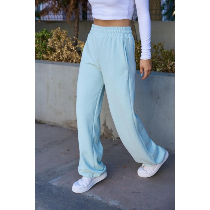 Düz Lastikli Eşofman - Mint Yeşili