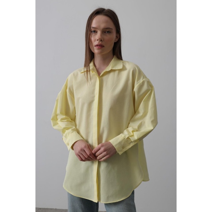 Uzun Kol Gömlek - Sarı