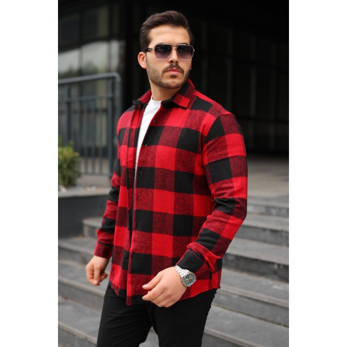 Erkek Ekose Desenli Oduncu Gömlek