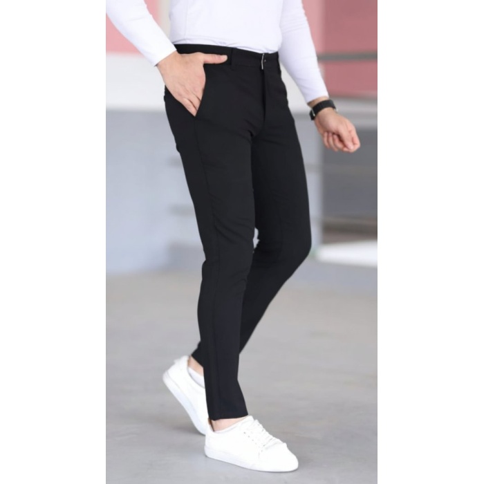 Erkek Slim Fit Likralı Gabardin Pantolon