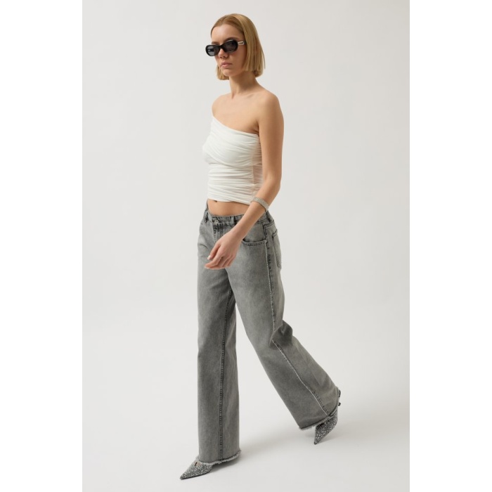 Taş Şerit Detaylı Jean