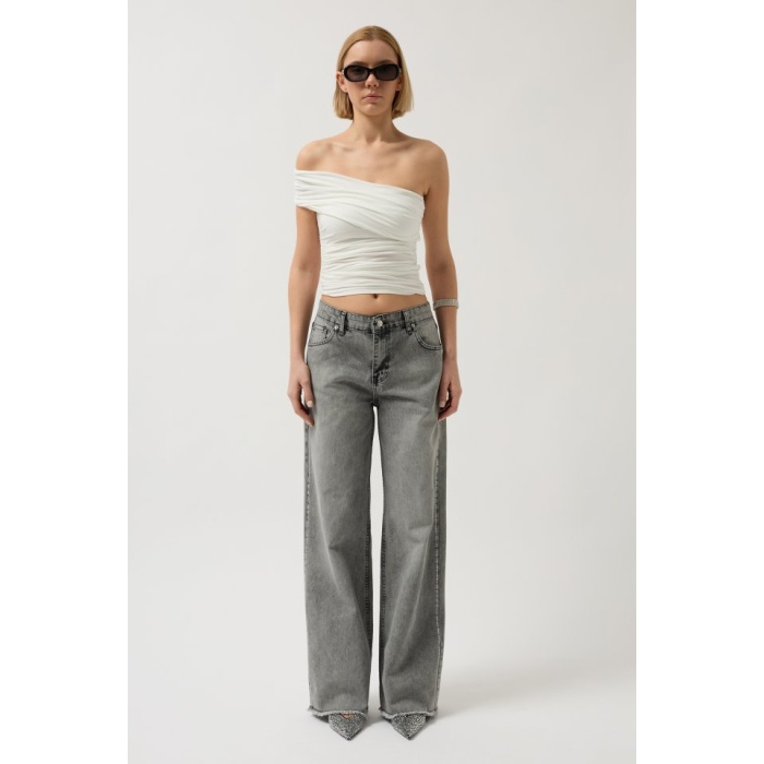 Taş Şerit Detaylı Jean