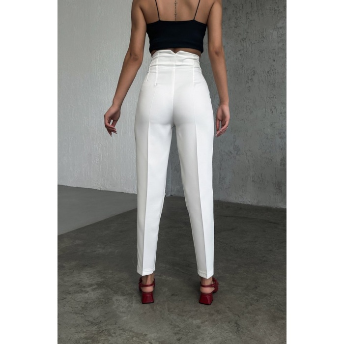 Yüksek Bel Pensli̇ Pantolon