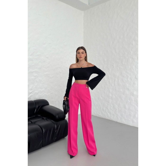 Yüksek Bel Pensli̇ Palazzo Pantolon