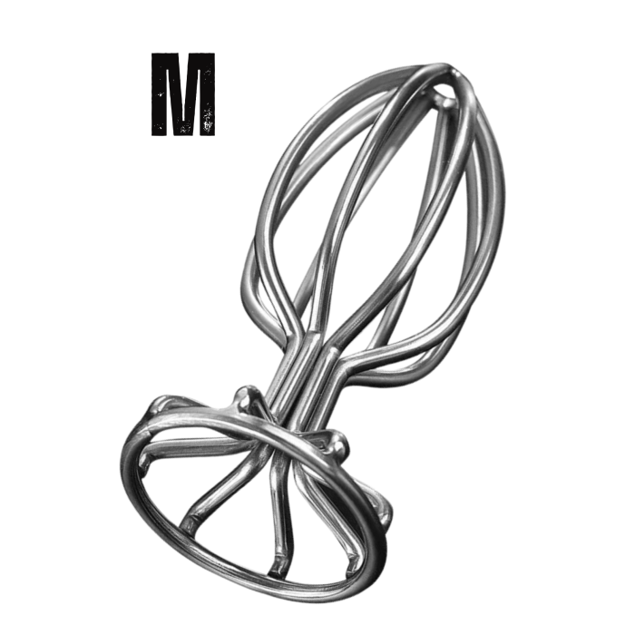 Paslanmaz Çelik İçi Boş Tasarım Pürüzsüz Silver Orta Boy Metal Anal Butt Plug