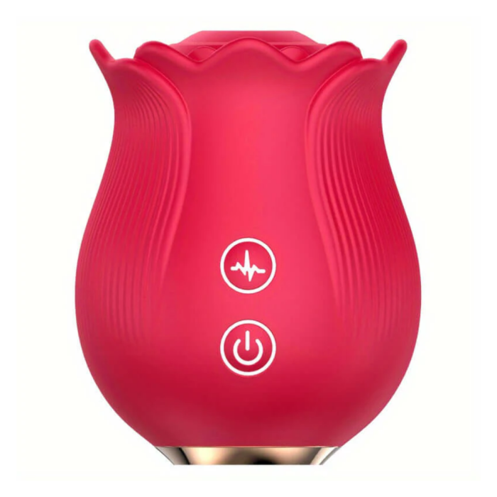 Şarjlı Meme Ucu Klitoris Uyarıcı Emiş Güçlü Su Geçirmez Mini Gül Vibratör