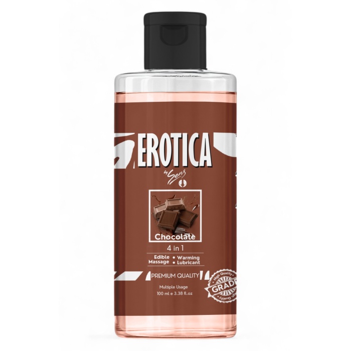 Chocolate 4 in 1 WB Lube 100 ml by Sens Su Bazlı Çikolata Aromalı Kayganlaştırıcı Masaj Jeli