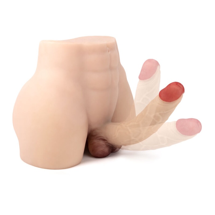 Alan - Mega Boy Anal Girişli 21 CM Yapay Penisli Erkek Yarım Vücut Realistik Manken 7.7 KG