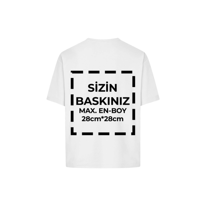 Tişört Tasarla 24/1 Kumaş - Beyaz