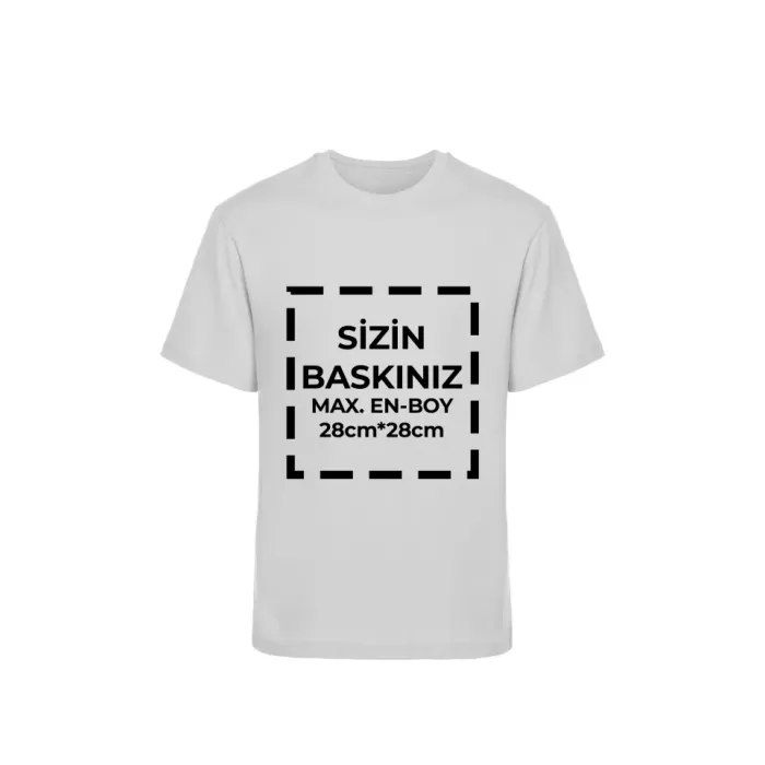 Tişört Tasarla 20/1 Kumaş - Boyalı Gri