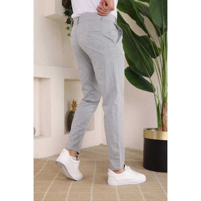 Erkek Slim Fit Dilli Kumaş Pantolon