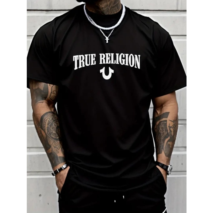 Erkek True Religion Baskılı Süprem T-shirt