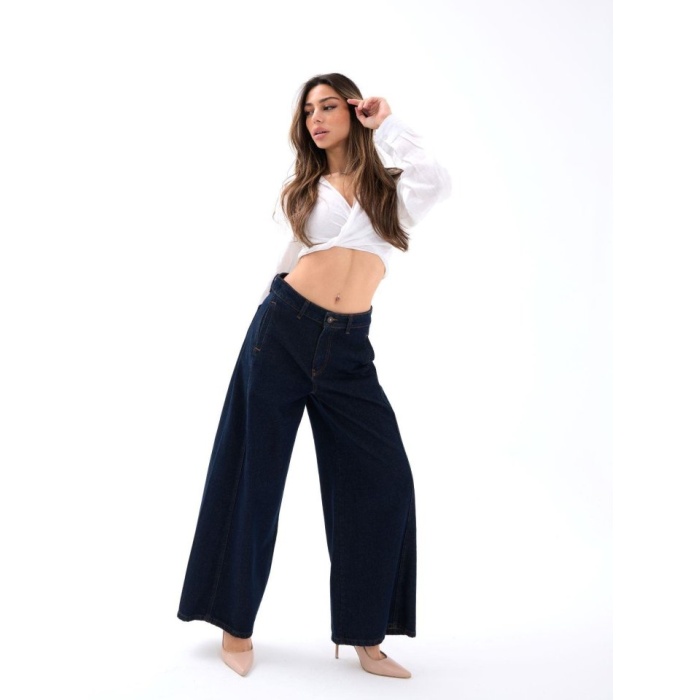 7437 KOT PANTOLON-MAVİ