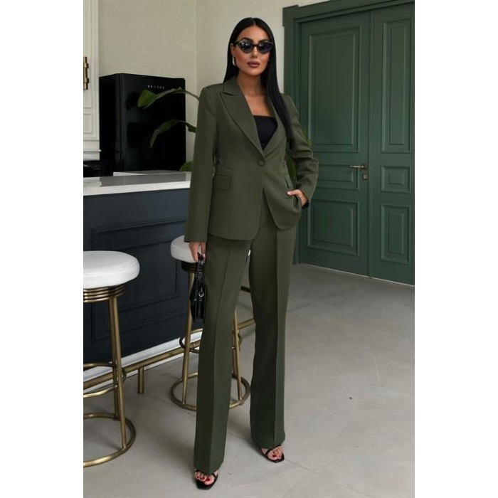 Sırt Dantel Detay Premium Takım Elbise 10031