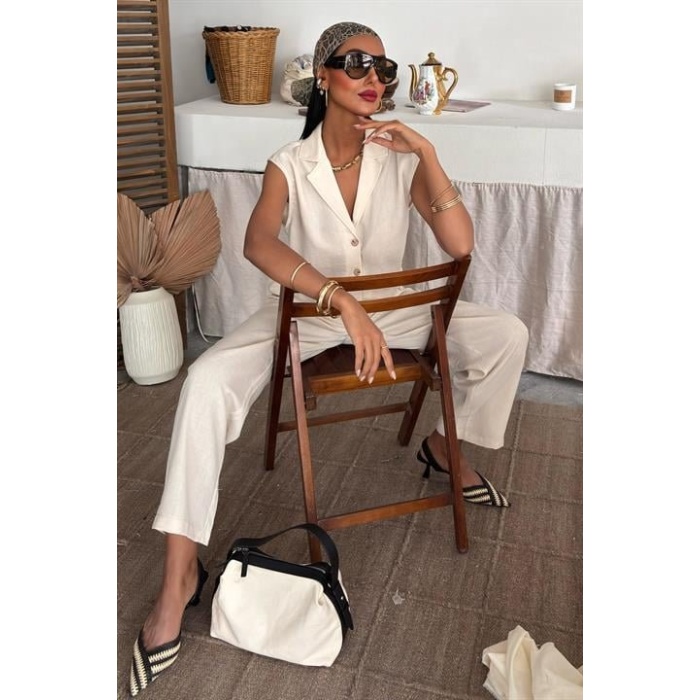 Zoe Crop Yelek Takım 9744-08