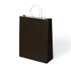 25x12x31 Büküm Saplı Poşet -Siyah-