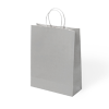 25x12x31 Büküm Saplı Poşet -Gümüş-