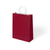 18x8x24 Büküm Saplı Poşet -Bordo-