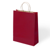 31x12x41 Büküm Saplı Poşet -Bordo-