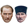 Atatürk Maske Seti 2li