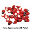 Yapışkanlı Uğur Böceği 100lü