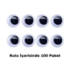 Oynar Göz 8mm Küçük Boy 100lü