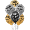 Pastel Balon Çepeçevre Baskılı100lü -Yılbaşı-