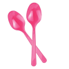 Plastik Kaşık 25li -Şeker Pembe-