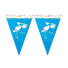 Üçgen Flama FLM014 -Baby Shower Mavi Leylek-
