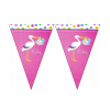 Üçgen Flama FLM015 -Baby Shower Pembe Leylek-