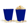 Popcorn Kutusu 8li -Düz Lacivert-