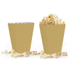 Popcorn Kutusu 8li -Düz Altın-