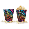 Popcorn Kutusu 8li -Renkli Yıldızlar-