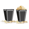 Popcorn Kutusu 8li -Düz Siyah-