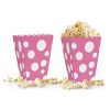 Popcorn Kutusu 8li -Puanlı Açık Pembe-