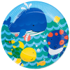 Karton Tabak TBK007 8li -Mutlu Balıklar Mavi-
