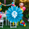 Yelpaze Kağıt Süs 1 Yaş Temalı 50cm -KF106-